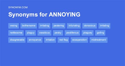 annoying synonym|12 Synonyms & Antonyms for ANNOYING .